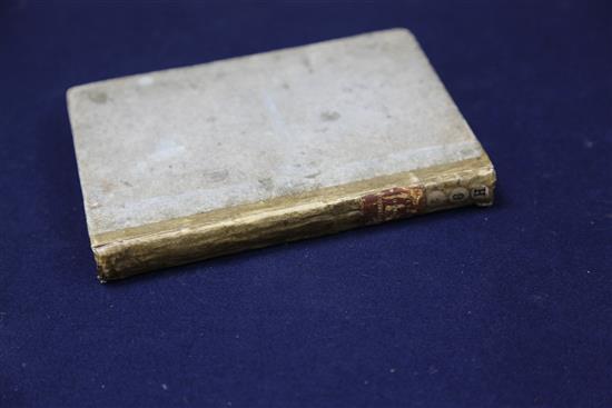 Cambini, Andrea - Two Very Notable Commentaries, rebound cloth bounds, quarto, facsimile p.21,